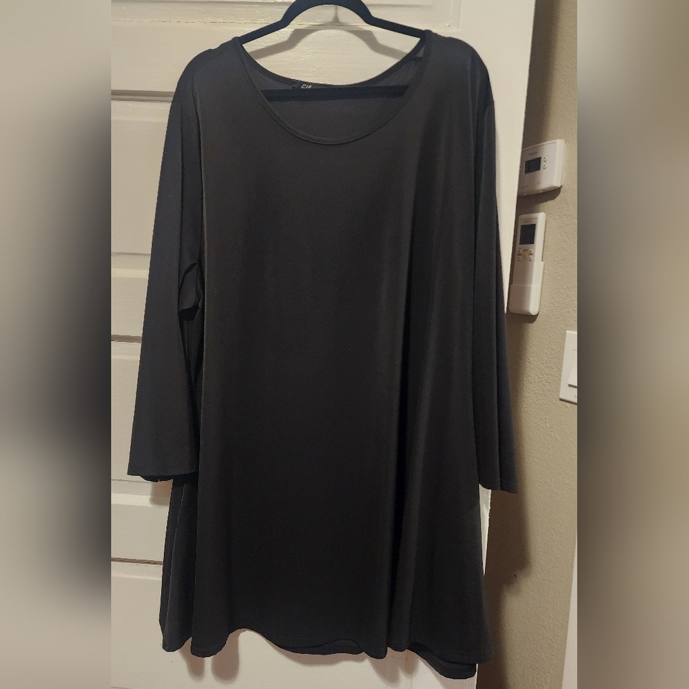 Black Long Sleeve Tunic Topp